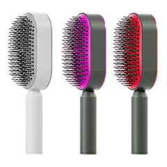 Self Cleaning Hair Brush For Women One-key Cleaning Hair Loss Airbag Massage Scalp Comb Anti-Static Hairbrush - Grand non stop