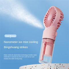 Strong Power Spray Humidification Small Fan Humidification Usb Charging Portable Fan Icy And Refreshing Fan Water Supplement - Grand non stop