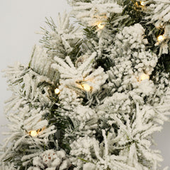 Complete Xmas Decor: Pre-lit Artificial Christmas Tree 4-Piece Set with LED Lights - GrandNonStop