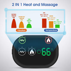 Cross-border Explosive Hot Massage Shoulder Pad With Smart Controller Version USB Charging Sports Electric Heating Massage Shoulder Pad - GrandNonStop