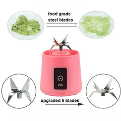 Portable Blender With USB Rechargeable Mini Kitchen Fruit Juice Mixer Home Simple Portable Electric Mini Juicer - GrandNonStop