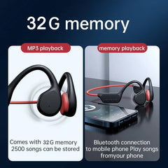 Swim in Music: Bone Conduction Bluetooth Earphones with MP3 Player - Waterproof & Wireless - GrandNonStop