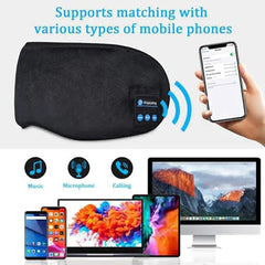 Wireless Comfort: Bluetooth Sleeping Headphones & Eye Mask Combo - GrandNonStop