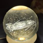 Crystal Ball 3D Night Light – LED Lamp for Home